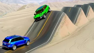 Cars vs Switchback Road x Giant Dip x Giant Bulge ▶️ BeamNG Drive