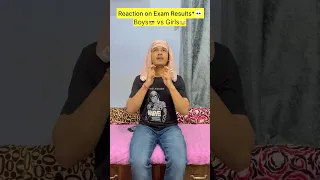 Reaction on Exam Results*💀 Boys😎 vs Girls😂 | Yash Jain Deeg  #shorts #trending #comedy #funny