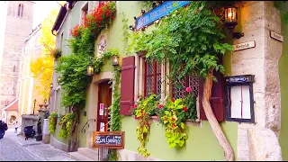 Rothenberg ob der Tauber, Germany - Walking Tour,  60fps UHD