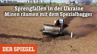 Sprengfallen in der Ukraine: Minen räumen mit dem Spezialbagger | DER SPIEGEL