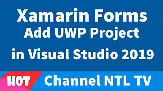 Xamarin Forms How to add UWP into Xamarin Forms Visual Studio 2019