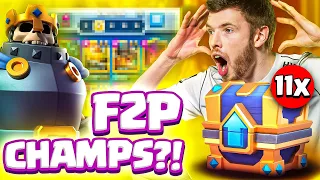 😨🌟Ich spiele zum 1. MAL CHAMPIONS im TRYMACS F2P PROJEKT... (neues Update) | Clash Royale Deutsch