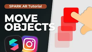 Move Objects on screen - Spark AR Tutorial | Drag & Drop Objects/Text in Instagram Filters