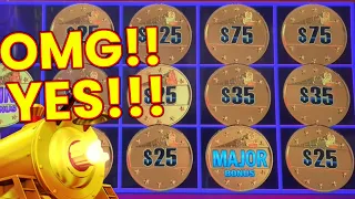 OMG! Must watch! I GOT THE MAJOR!  3rd spin jackpot then a a crazy surprise on All Aboard