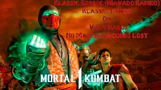 Mortal Kombat 1 - Klassic Ermac (Mavado Kameo) Klassic Tower On Very Hard No Matches/Rounds Lost