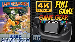 Land of Illusion Starring Mickey Mouse [SEGA GAME GEAR] Gameplay Walkthrough FULL GAME [4K60ᶠᵖˢ🔴]