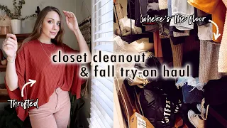 extreme closet clean out + fall clothing try-on haul | XO, MaCenna Vlogs