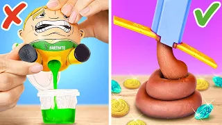 Rich VS Poor Pooping Fidgets 🤑 *How To Make DIY Gadgets For Free*