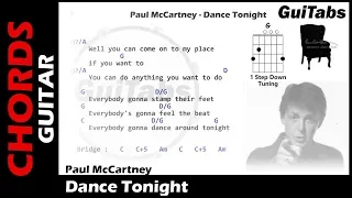 DANCE TONIGHT 🎉 🎊 🎆 - Paul McCartney ( Lyrics - GUITAR Chords 🎸- Karaoke )