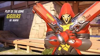Reaper Sixtiple Kill - Team Kill - Overwatch - Play of the game