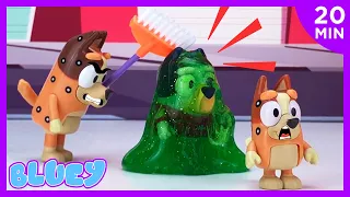 👽 Slime Monster Invasion! + MORE Bluey Videos 👽 | Pretend Play With Bluey Toys