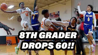 Kavian Bryant Drops 60 Points While Doubled Teamed!! Palestine Westwood vs Palestine Middle