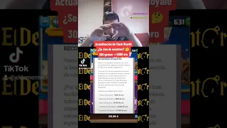 Mensaje para Clash Royale | 300 gemas = 5000 oro #clashroyale #actualizacion