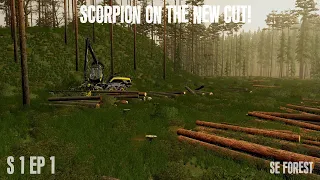 Fs22 Forestry | Scorpion king on the new cut! | S1 EP 1 | Timelapse