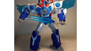 TRANSFORMERS ROBOTS IN DISGUISE POWER SURGE OPTIMUS PRIME & AEROBOLT LEADER CLASS VIDEO REVIEW