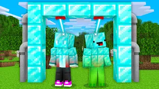 Mikey and JJ Used DIAMOND LASER To Upgrade Themselves in Minecraft (Maizen)