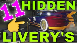 11 HIDDEN LIVERY'S IN GTA 5 ONLINE - EASY MERGE TO GET THEM ALL!