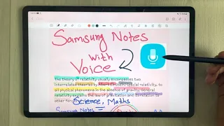 How to Use Voice to Make Notes in Samsung Notes - Voice Note Taking