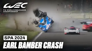 (DRIVERS OK) Earl Bamber's Huge Crash Causes Red Flag I 2024 TotalEnergies 6 Hours of Spa I FIA WEC