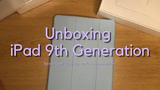 Unboxing My Very First iPad 9th Generation 2021 256GB (SPACE GREY) + Accessories | Hellog1