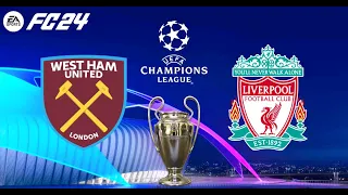 FC 24 | West Ham United vs Liverpool - UCL UEFA Champions League - PS5™ Full Match & Gameplay