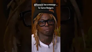 Lil Wayne has a quick message for Aaron Rodgers who is leaving the Green Bay Packers! 👋