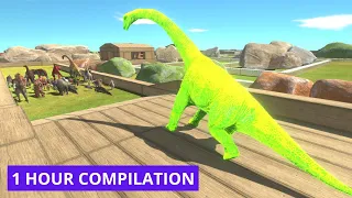 Escape from Monsters: 1 Hour Compilation - Animal Revolt Battle Simulator