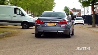 2x 2013 BMW M5 F10 w/ Akrapovic Exhaust LOUD Acceleration Sounds!!