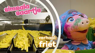 FRIET 🥔➡️🍟 | SIMSALA SAARTJE 🐽 | Educatieve Kleutertelevisie | Aardappel tot friet/patat