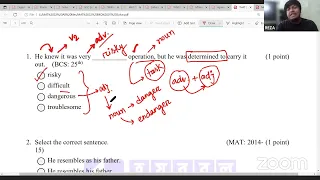 Sentence Correction (MCQ Solve Class) || Admission English