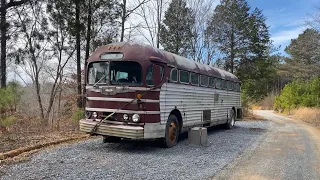 Silversides bus conversion bathroom day 1-2