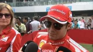 Interview with Felipe Massa after the qualifying, Indian GP 2012