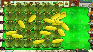 All Melon - Pult Vs Gargantuar Vs Zombie in Survival Day | pvz-Whitman0.7.1