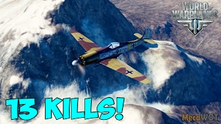 World of Warplanes | Focke-Wulf Ta 152 | 13 KILLS - Replay Gameplay 1080p 60 fps