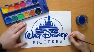 Walt Disney logo (Walt Disney Pictures) - Disney Castle - painting