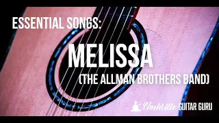 Melissa: Allman Brothers Easy Guitar Tutorial