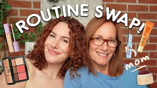 swapping everyday makeup routines with my mom!