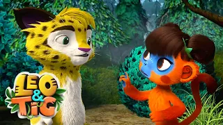 Leo and Tig 🦁 The Mysterious guest - Episode 27 🐯 Funny Family Good Animated Cartoon for Kids