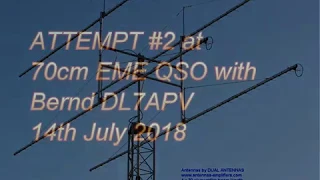 [70cm EME] Attempt #2 DL7APV 70cm EME Voice