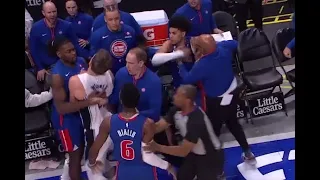 Killian Hayes PUNCH Mo Wagner, sparks fight that gets him ejected after being shoved in back