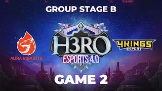 GAME 2 - AURA FIRE VS 4KINGS ESPORTS | MLBB H3RO ESPORTS 4.0 | GROUPS STAGE B DAY 2