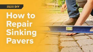 How to Repair Sinking Patio Pavers