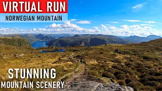 Virtual Run | Stunning Mountain Scenery in Norway | Nature Adventure