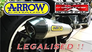 Honda Crossrunner 2015 Arrow X kone Exhaust