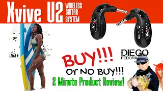 XVive U2 Wireless Guitar System Review in Just About 2 Minutes! | Get rid of that guitar cord!