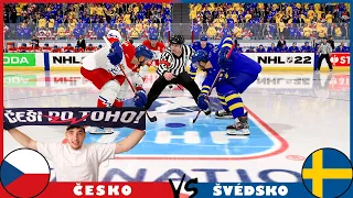 ŠVÉDSKO NÁM TO NEDÁ ZADARMO | MISTROVSTVÍ SVĚTA 2022 | NHL 22 | XBOX