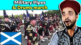 Villagers React To Scotland Military Pipes & Drums ! Tribal People React To Scottish Military Band