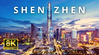 Shenzhen, China 🇨🇳 in 8K ULTRA HD 60FPS at night by Drone