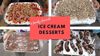 4 Family Favorite Ice Cream Desserts | Summer Yummy! Plus more of my day for the rest of you...