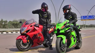 New Kawasaki Zx10R Vs Suzuki HayaBusa 3rd Gen | Race Till Their Potential | Full Throttle💪